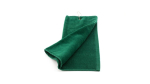 Absorberende katoenen handdoek met karabijnhaak, 40 x 50 cm kleur donkergroen tweede weergave
