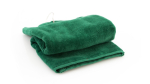 Absorberende katoenen handdoek met karabijnhaak, 40 x 50 cm kleur donkergroen derde weergave