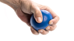 Glanzende stressbal van PU-schuim in diverse kleuren, personaliseerbaar kleur blauw derde weergave