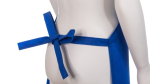 Kinderset bestaande uit schort en koksmuts van non-woven materiaal kleur blauw vijfde weergave