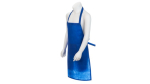 Kinderset bestaande uit schort en koksmuts van non-woven materiaal kleur blauw  negende weergave