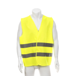 Reflecterend veiligheidshesje voor volwassenen, conform aan veiligheidsnormen kleur geel derde weergave
