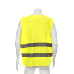 Reflecterend veiligheidshesje voor volwassenen, conform aan veiligheidsnormen kleur geel vierde weergave