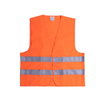 Reflecterend veiligheidshesje voor volwassenen, conform aan veiligheidsnormen kleur oranje  negende weergave
