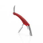 RVS-kurkentrekker met flesopener en foliesnijder kleur rood  negende weergave