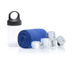 Sporthanddoek van koeltechnisch materiaal met UV50-bescherming, 90 x 30 cm kleur blauw vierde weergave