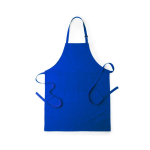 Schort van katoen en polyester met dubbele voorzak kleur blauw  negende weergave