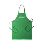 Schort van katoen en polyester met dubbele voorzak kleur groen  negende weergave