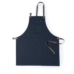 Canvas schort van katoen met meerdere zakken, 340 g/m² kleur marineblauw