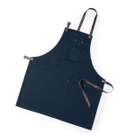 Canvas schort van katoen met meerdere zakken, 340 g/m² kleur marineblauw  negende weergave