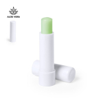Witte lippenbalsem met aloë vera, klaar voor personalisatie kleur wit tweede weergave