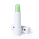 Witte lippenbalsem met aloë vera, klaar voor personalisatie met jouw bedrukking
