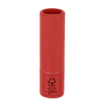 Lippenbalsem met SPF 15 in FSC-gecertificeerde verpakking van gerecycled karton kleur rood  negende weergave