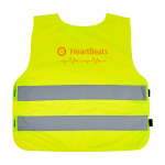 Veiligheidshesje voor kinderen van 3 tot 6 jaar met klittenbandsluiting, RFX™ kleur neon geel weergave zeefdruk