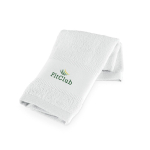 Veelzijdige katoenen handdoek, geproduceerd in Europa, 380 g/m² kleur wit afbeelding met logo
