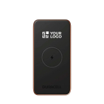 Draadloze powerbank met snelladen 25W Duracell 10.000 mAh kleur zwart met afdrukgebied