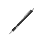 Personaliseerbare aluminium pen met modern design en blauwe inkt kleur zwart