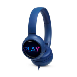 Opvouwbare on-ear koptelefoon met kabel JBL Wave Flex 2 kleur blauw