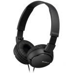 Sony On-Ear koptelefoon met kabel en zuiver geluid kleur zwart
