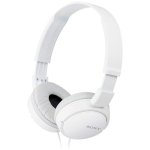 Sony On-Ear koptelefoon met kabel en zuiver geluid kleur wit