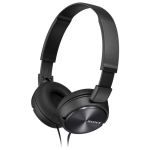 Compacte bedrade koptelefoon om te personaliseren Sony MDR-ZX310 kleur zwart