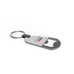 Compacte metalen flesopener voor aan je sleutelbos, snel en praktisch kleur zilver