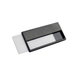 Herbruikbare magnetische badgehouder voor events kleur zwart
