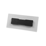 Herbruikbare magnetische badgehouder voor events kleur wit
