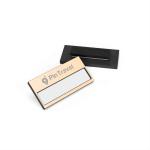 Herbruikbare magnetische badgehouder voor events kleur goud