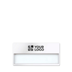 Herbruikbare magnetische badgehouder voor events met afdrukgebied