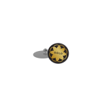 Grote rechthoekige metalen pin met vlindersluiting