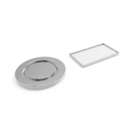 Metalen pin voor kleding met ronde magneetsluiting