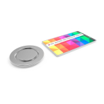 Metalen pin voor kleding met ovale magneetsluiting