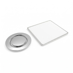 Metalen pin voor kleding met ovale magneetsluiting