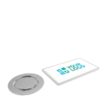 Metalen pin voor kleding met ovale magneetsluiting met afdrukgebied