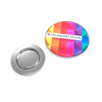 Metalen pin voor kleding met vierkante magneetsluiting