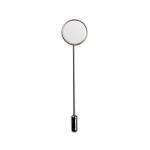 Ronde metalen reverspin voor congressen en bedrijfsevents kleur zilver