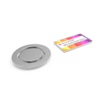 Metalen kledingpin met grote rechthoekige magneetsluiting