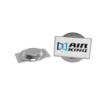 Metalen kledingpin met grote rechthoekige magneetsluiting