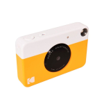 Instantcamera met direct printen en flitser Kodak Printomatic kleur geel