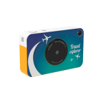 Instantcamera met direct printen en flitser Kodak Printomatic kleur geel