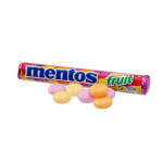 Mentos Candy Roll snoepjes 40 g, ideaal om overal mee te nemen kleur snoepfruit
