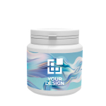 Doos met 75 suikervrije kauwgoms Mentos Gum Mint 138 g met afdrukgebied