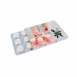 Suikervrije Mentos kauwgom in pack van 12 stuks, muntsmaak kleur intense munt