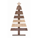 Kerstboom van hout voor decoratie, personaliseerbaar kleur hout tweede weergave
