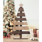 Kerstboom van hout voor decoratie, personaliseerbaar kleur hout sfeervolle weergave