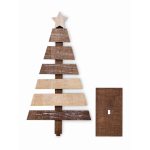 Kerstboom van hout voor decoratie, personaliseerbaar kleur hout derde weergave