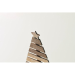 Kerstboom van hout voor decoratie, personaliseerbaar kleur hout foto bekijken vierde weergave