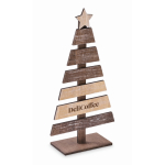 Kerstboom van hout voor decoratie, personaliseerbaar kleur hout hoofdweergave
