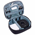 Grote polyester organizer etui voor kabels en accessoires van Thule kleur zwart